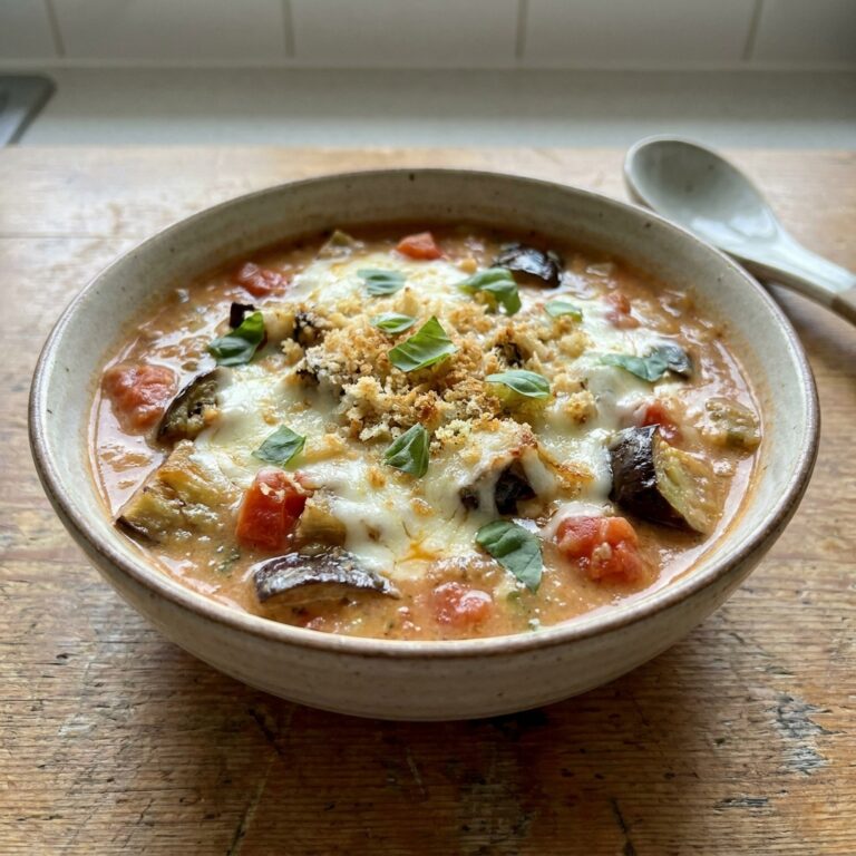 Eggplant parmesan soup recipe