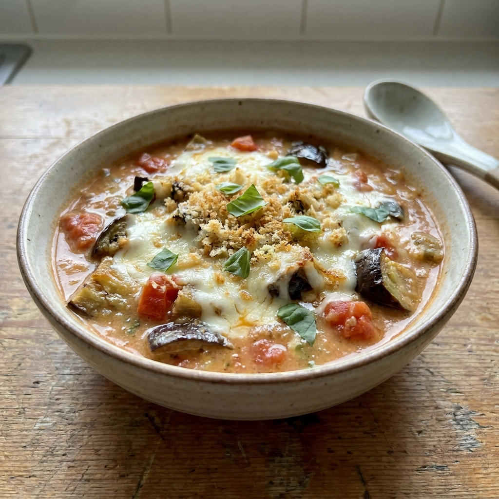 Eggplant parmesan soup recipe
