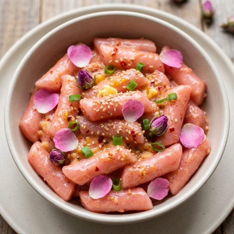 Rose tteokbokki recipe