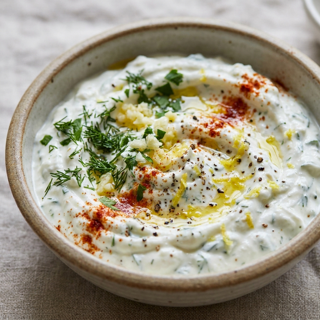 Savory Greek yogurt dip