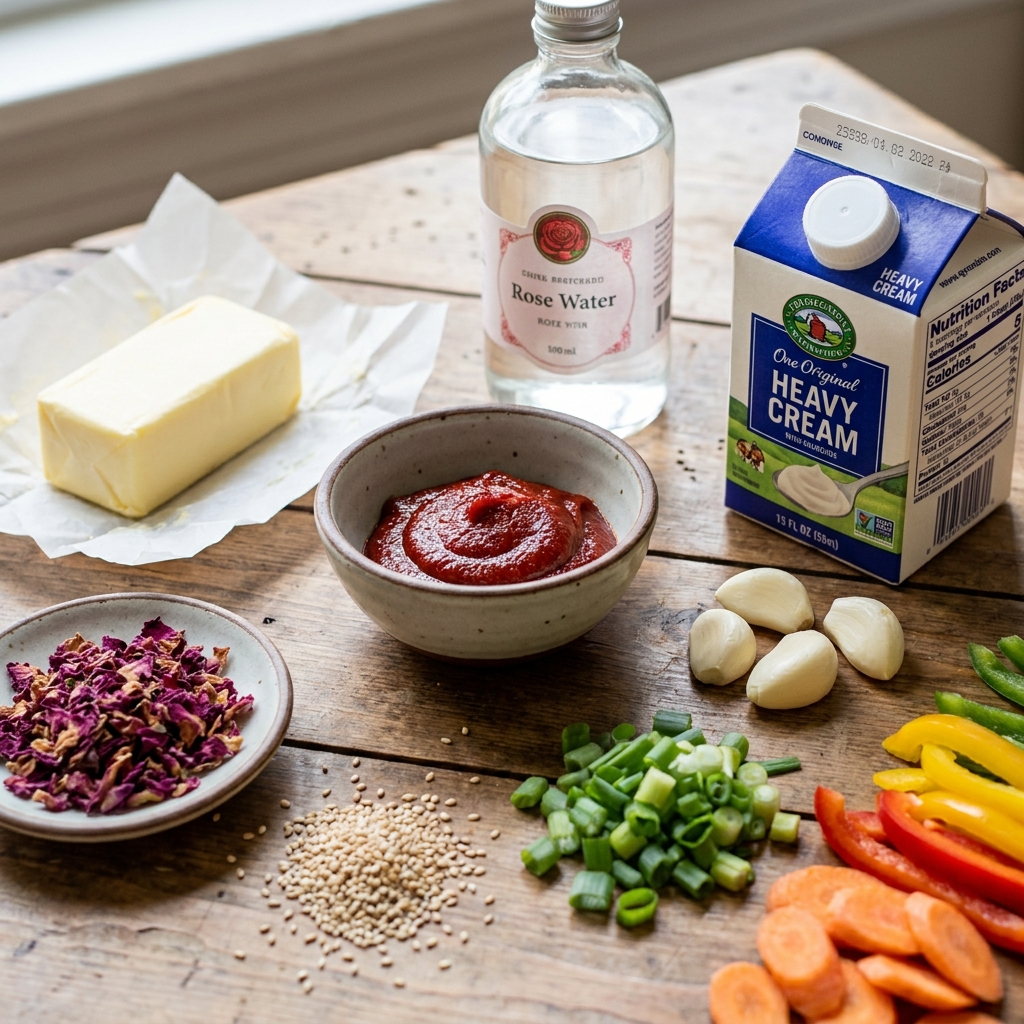 Rose tteokbokki recipe