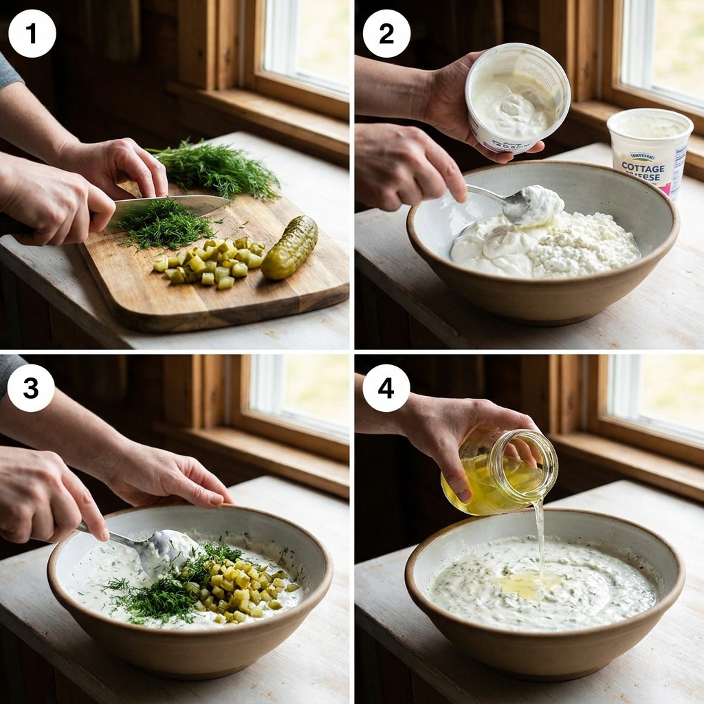 Protein Dill Pickle Dip