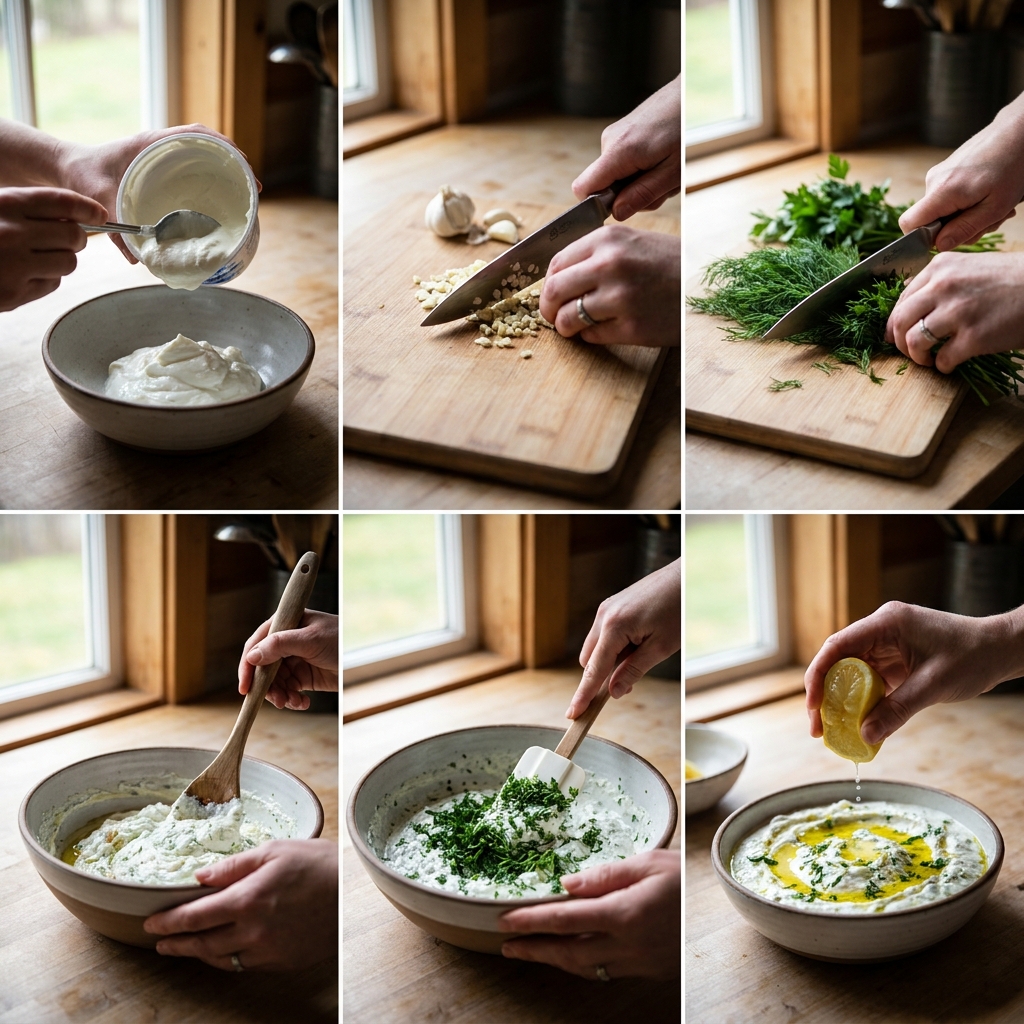 Savory Greek yogurt dip