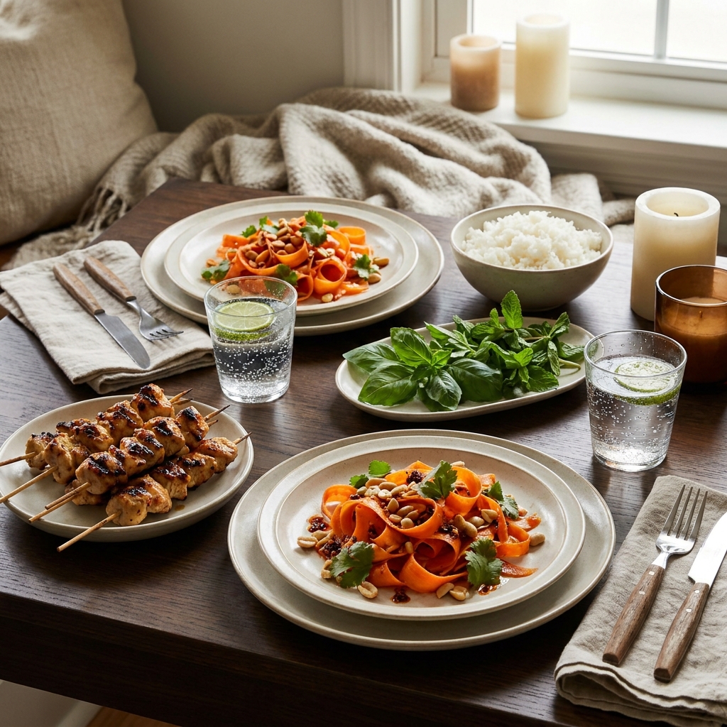 Chili crisp carrot ribbon salad recipe