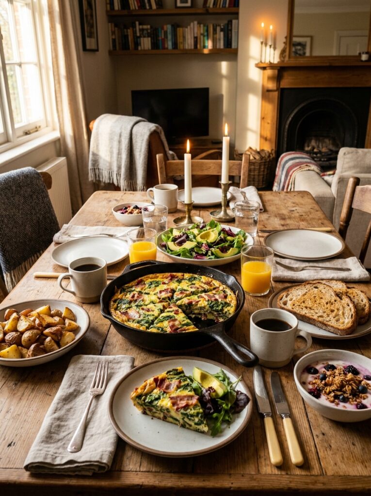 High Protein Bacon Spinach Frittata: Ultimate Breakfast Recipe 15 A full serving setup of 202605011611