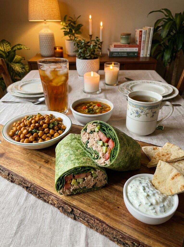 High Protein Tuna Spinach Wrap: A Delicious and Healthy Recipe 15 A full serving setup of 202605011627