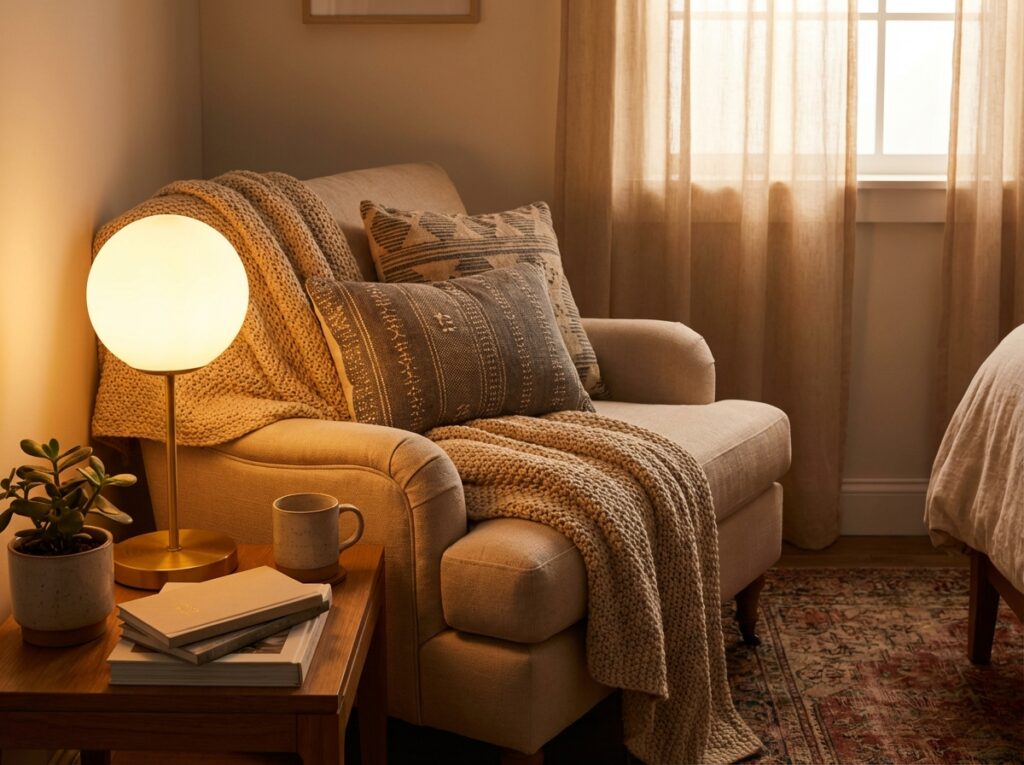 Bedroom corner with 202604081238