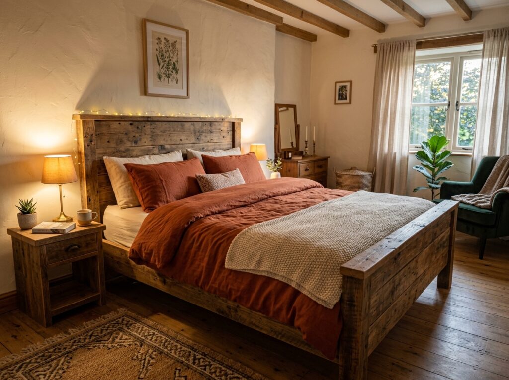 Bedroom with reclaimed 202604091113