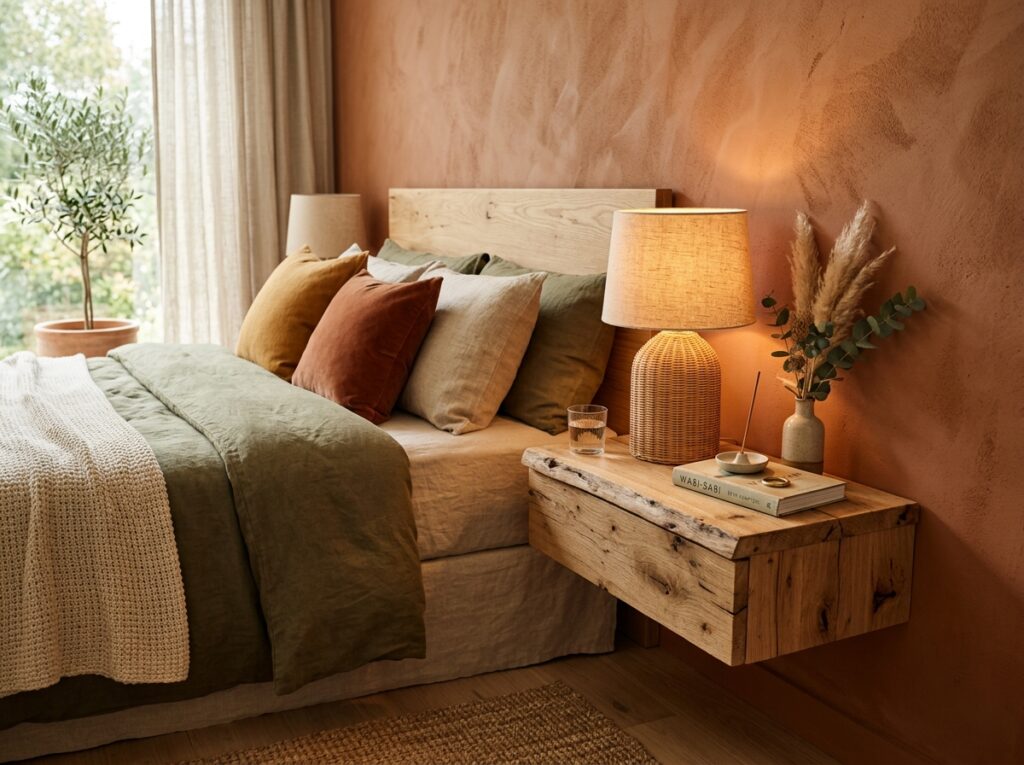 Bedroom with wood 202604091116