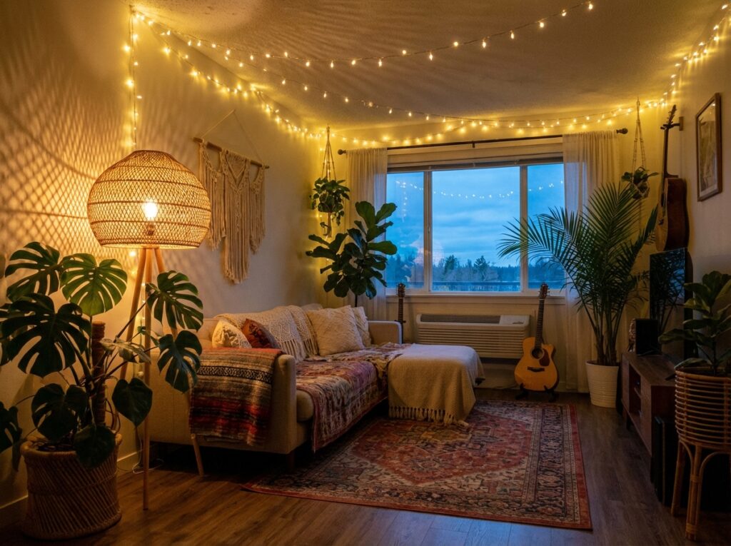 Boho living room 202604081304