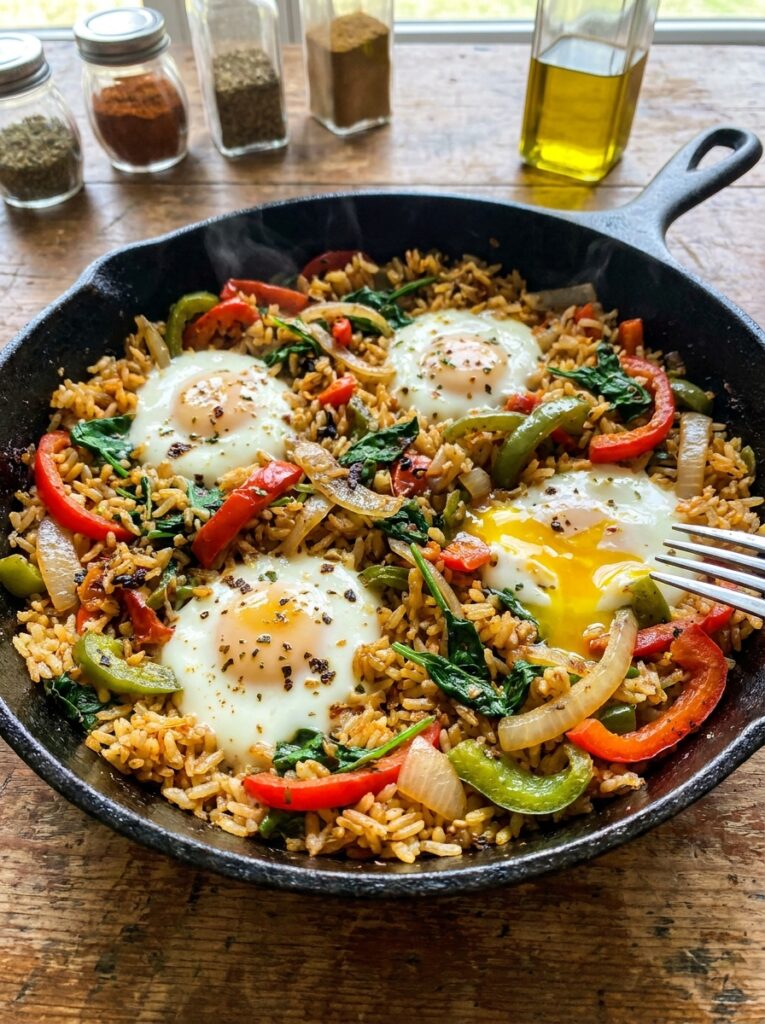 Breakfast rice skillet 202604242215