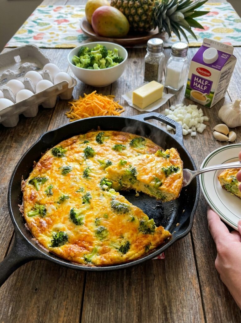 High Protein Broccoli Cheddar Frittata 17 Broccoli cheddar frittata 202604272158