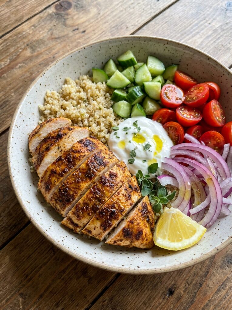 High Protein Chicken Gyro Bowl 12 Chicken Gyro Bowl 202604272116