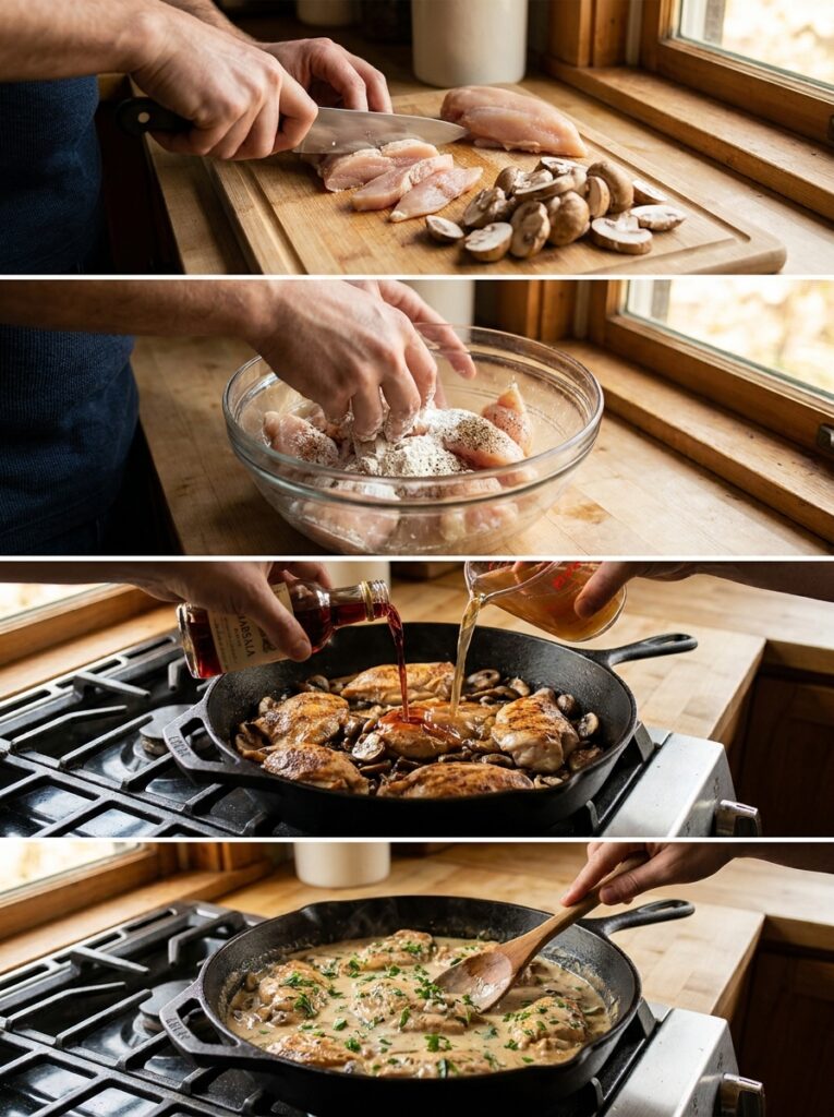 high protein chicken marsala skillet 14 Chicken Marsala skillet cooking … 202605011648