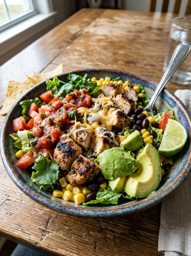 High Protein Chicken Taco Salad 12 Chicken Taco Salad 202604221908