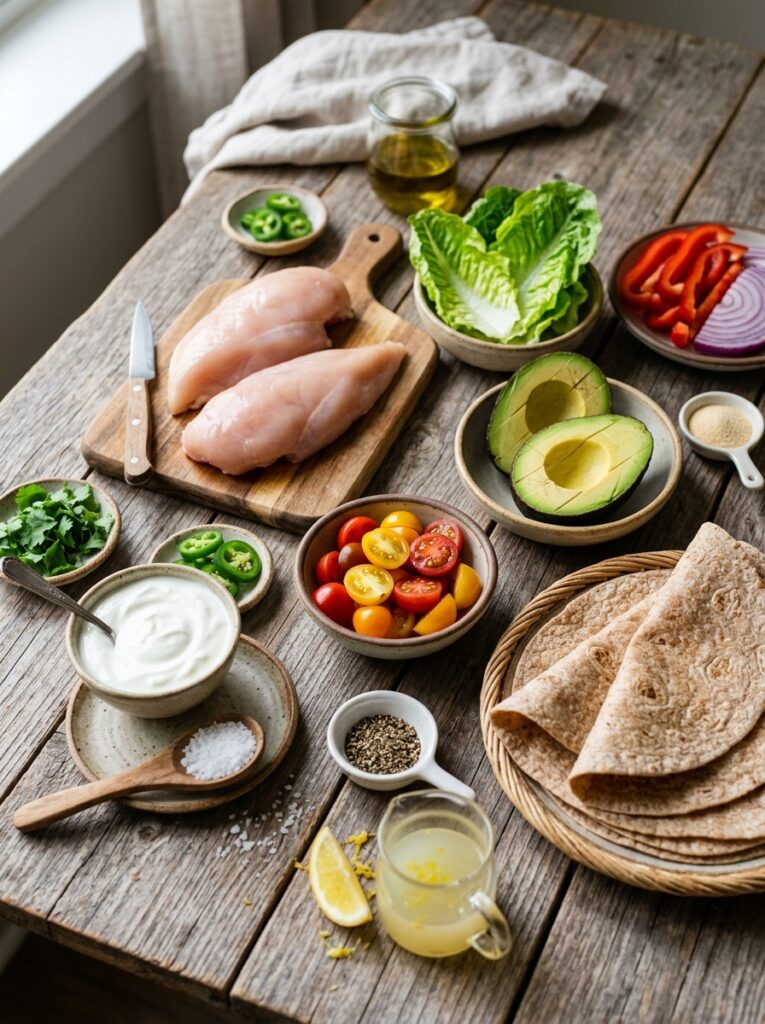 High Protein Chicken Avocado Wrap Recipe 13 Chicken avocado wrap 202604261428 1