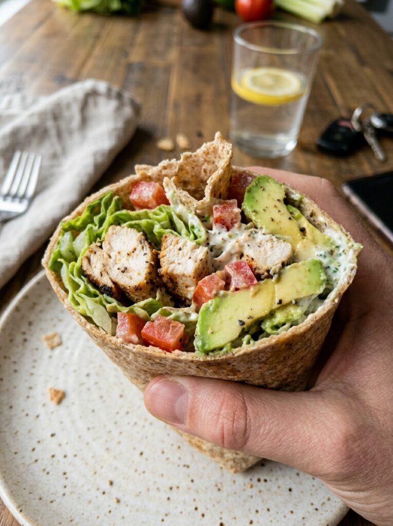 High Protein Chicken Avocado Wrap Recipe 12 Chicken avocado wrap 202604261428