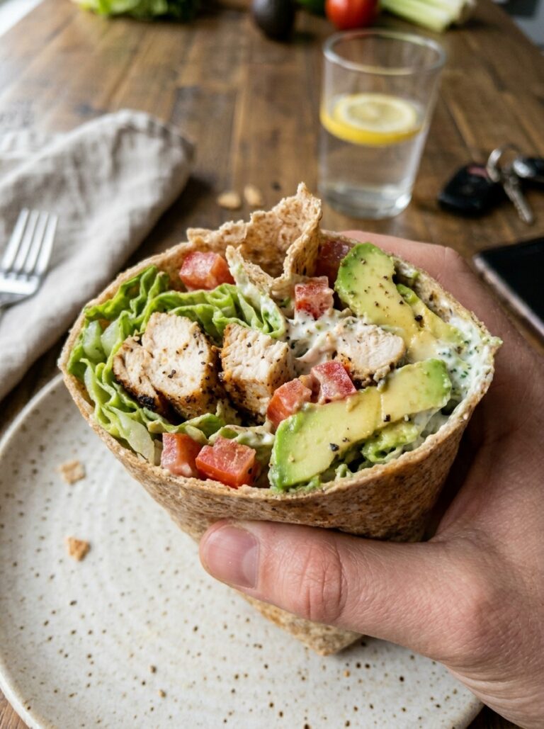 High Protein Chicken Avocado Wrap Recipe 17 Chicken avocado wrap 202604261428