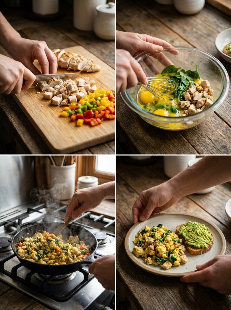 High Protein Chicken Breakfast Scramble 14 Chicken breakfast scramble 202604242226 1 1