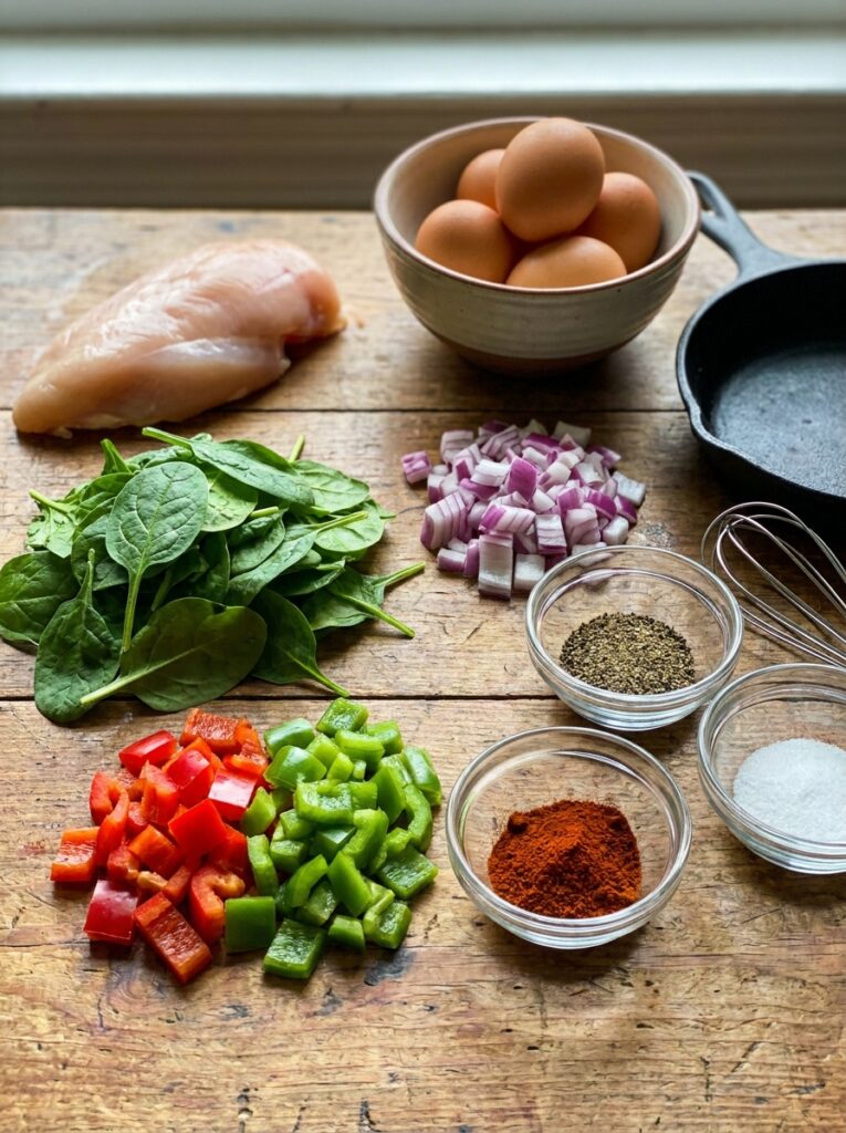 High Protein Chicken Breakfast Scramble 13 Chicken breakfast scramble 202604242228