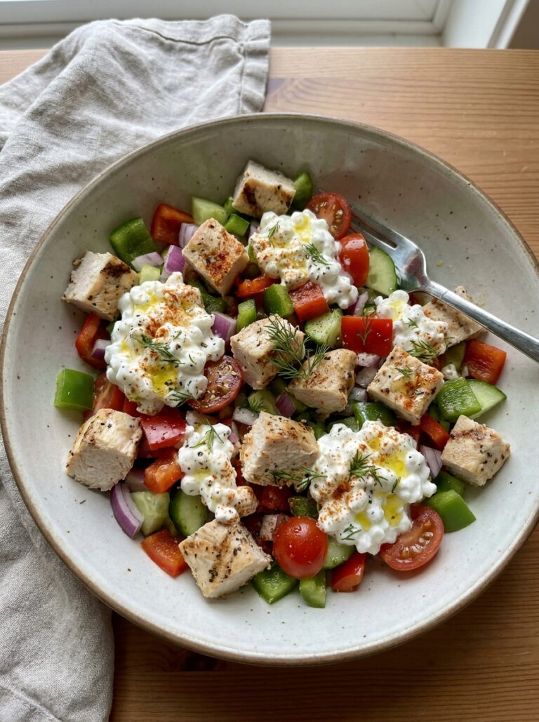 High Protein Chicken Cottage Cheese Bowl 17 Chicken cottage cheese 202604272153