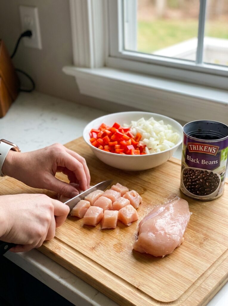 High Protein Chicken Enchilada Skillet 14 Chicken enchilada skillet cookin… 202604292057