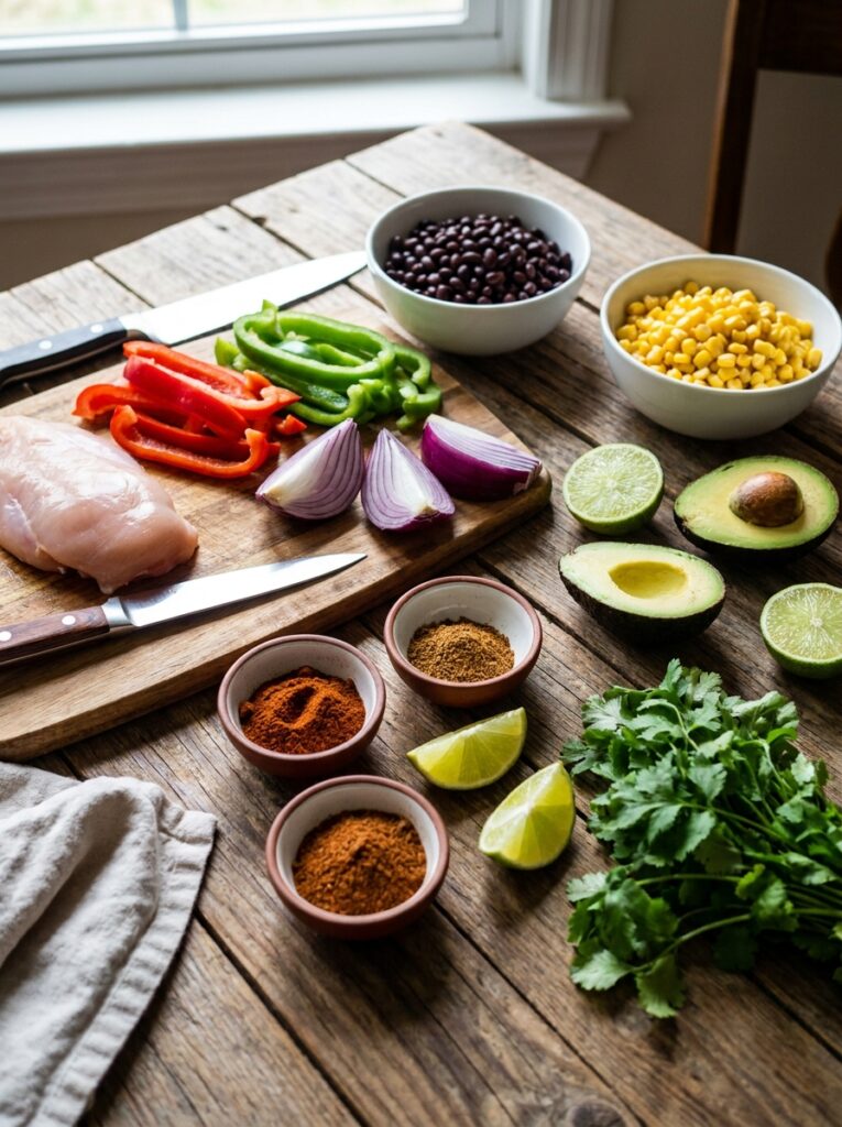 High Protein Chicken Fajita Bowl Recipe 13 Chicken fajita bowl 202604242237 1