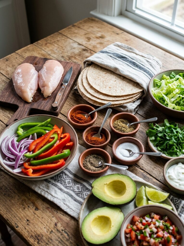 High Protein Chicken Fajita Lunch Wrap 13 Chicken fajita lunch wrap ingred… 202604292007