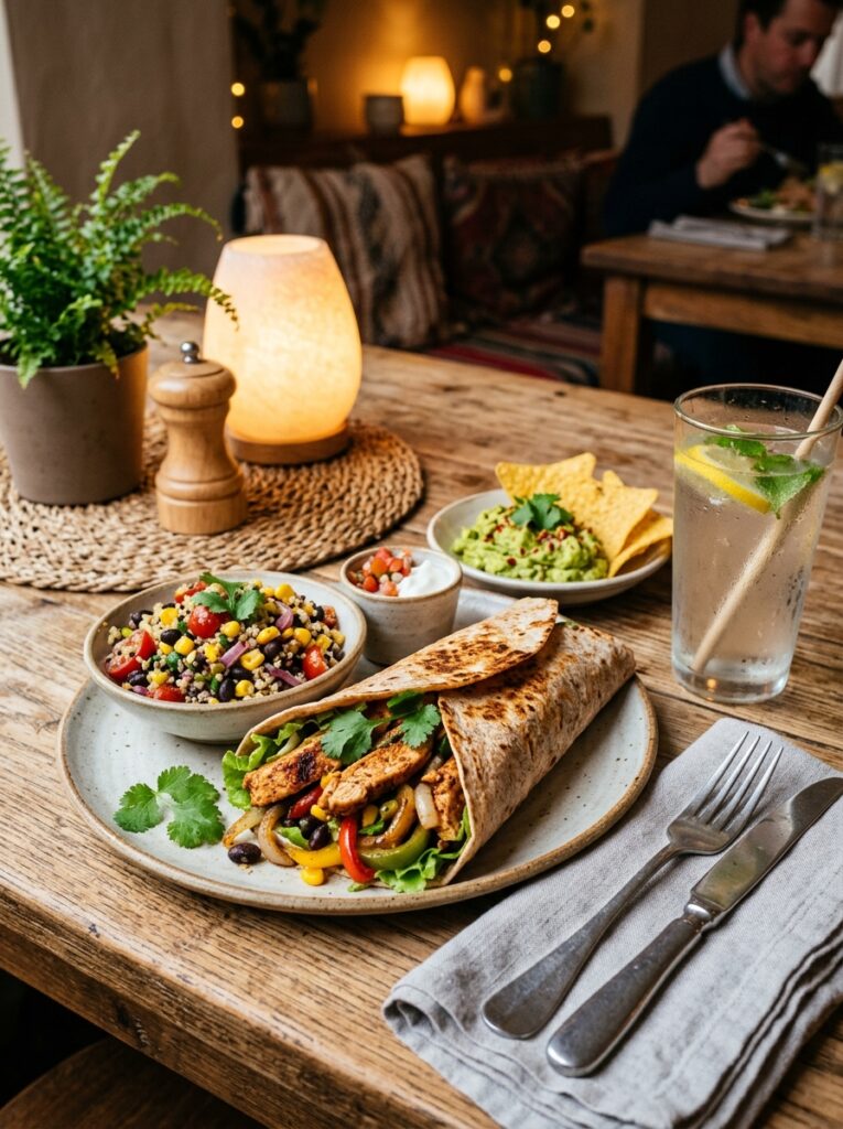 High Protein Chicken Fajita Lunch Wrap 15 Chicken fajita lunch wrap setup 202604292005