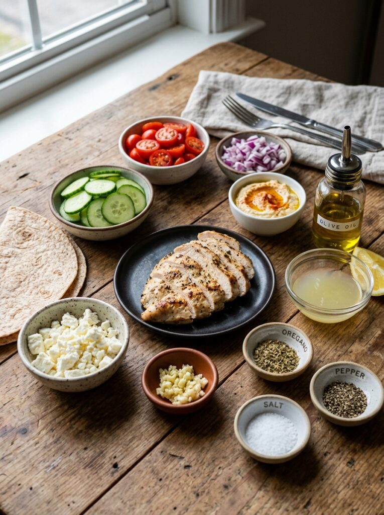 High Protein Greek Chicken Lunch Wrap 13 Chicken lunch wrap 202604261340