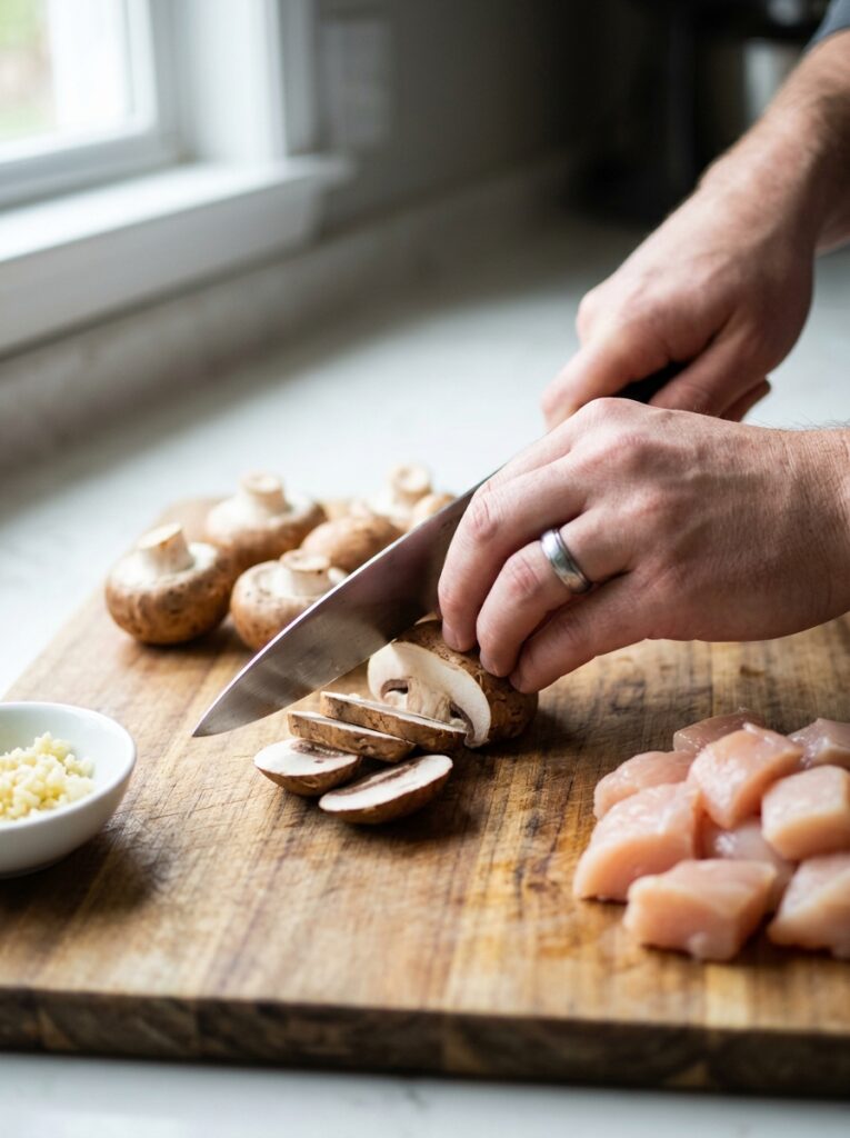 Chicken mushroom skillet 202604231916