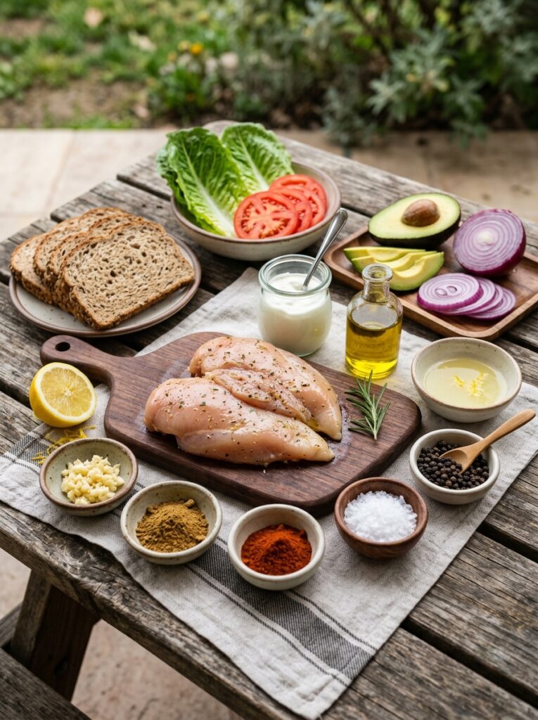 Chicken sandwich ingredients 202604221912