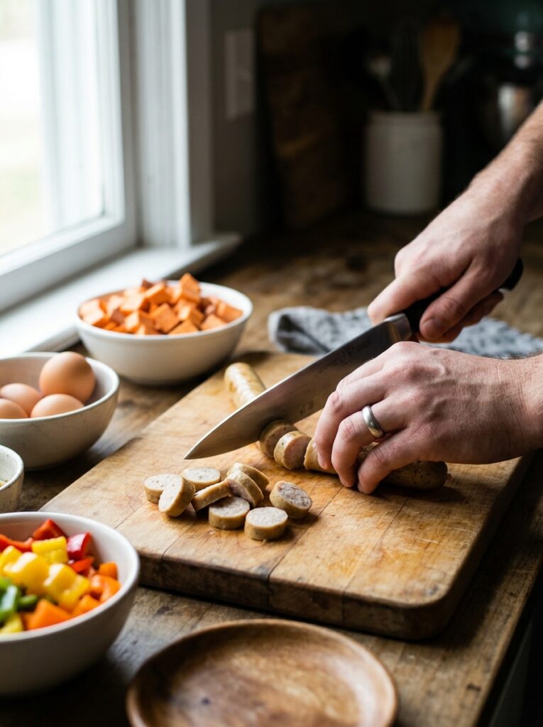 High Protein Chicken Sausage Breakfast Skillet 14 Chicken sausage breakfast 202604221849 1