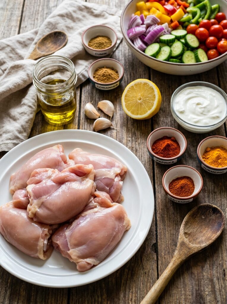 High Protein Chicken Shawarma Plate 13 Chicken shawarma ingredients 202604272136