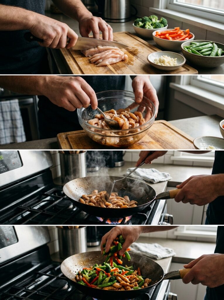 High Protein Chicken Stir Fry 14 Chicken stir fry cooking process 202604291947