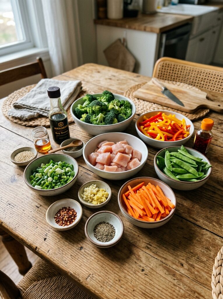 High Protein Chicken Stir Fry 13 Chicken stir fry ingredients arr… 202604291948