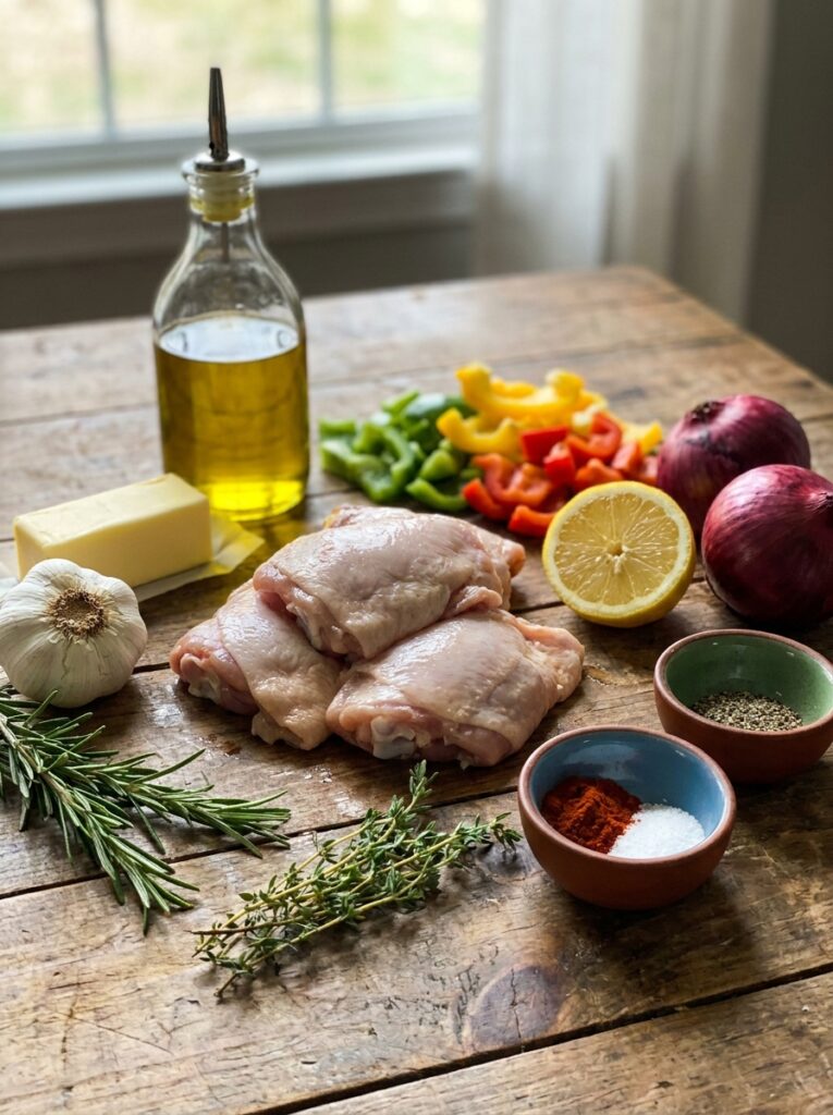 Chicken thighs garlic 202604181322