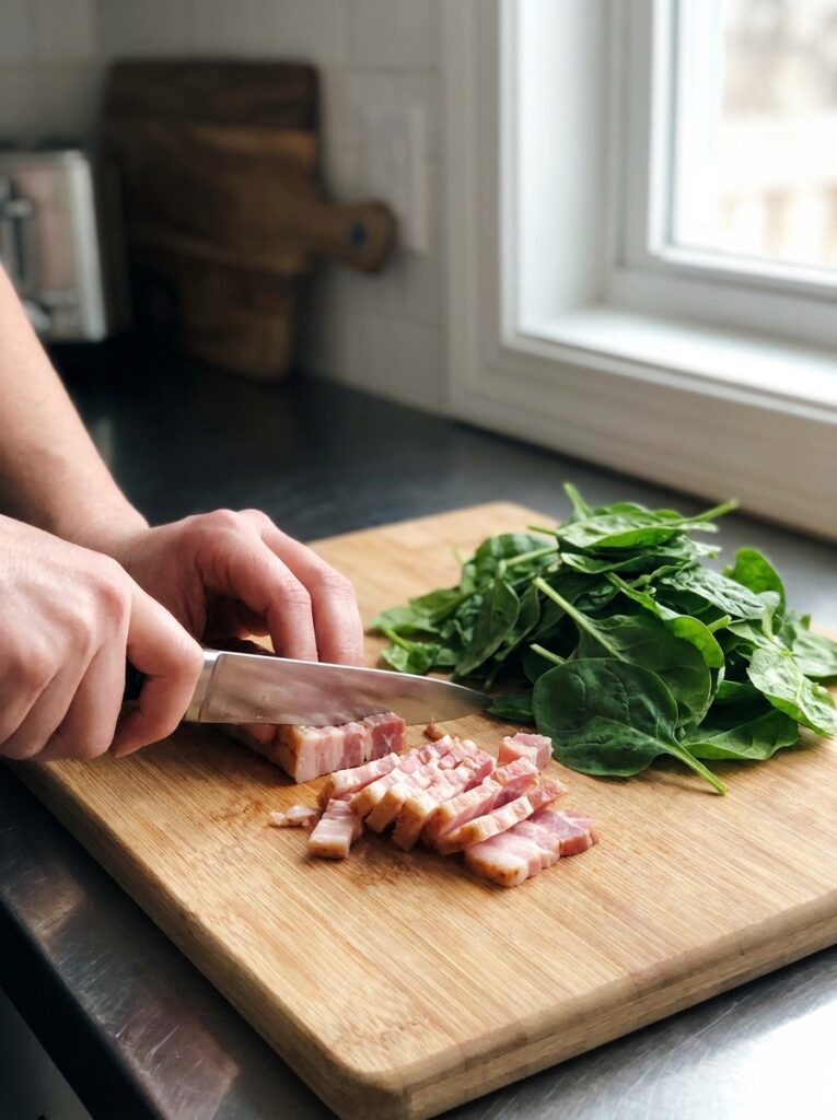 High Protein Bacon Spinach Frittata: Ultimate Breakfast Recipe 14 Cooking bacon spinach frittata s… 202605011611