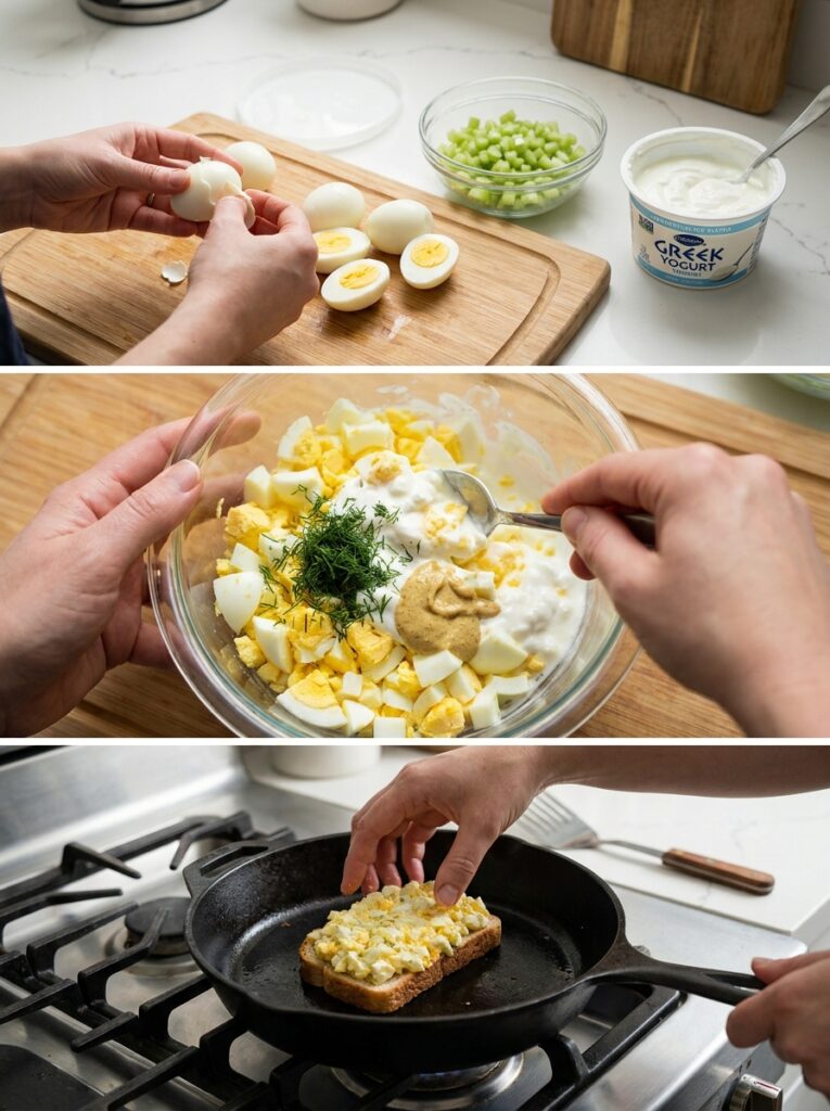 High Protein Egg Salad Lunch Sandwich 14 Cooking egg salad 202604272125