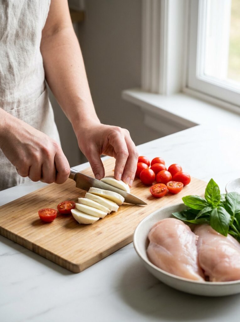 High Protein Caprese Chicken Bake: The Ultimate 30-Minute Dinner 14 Cooking high protein caprese chi… 202605011621