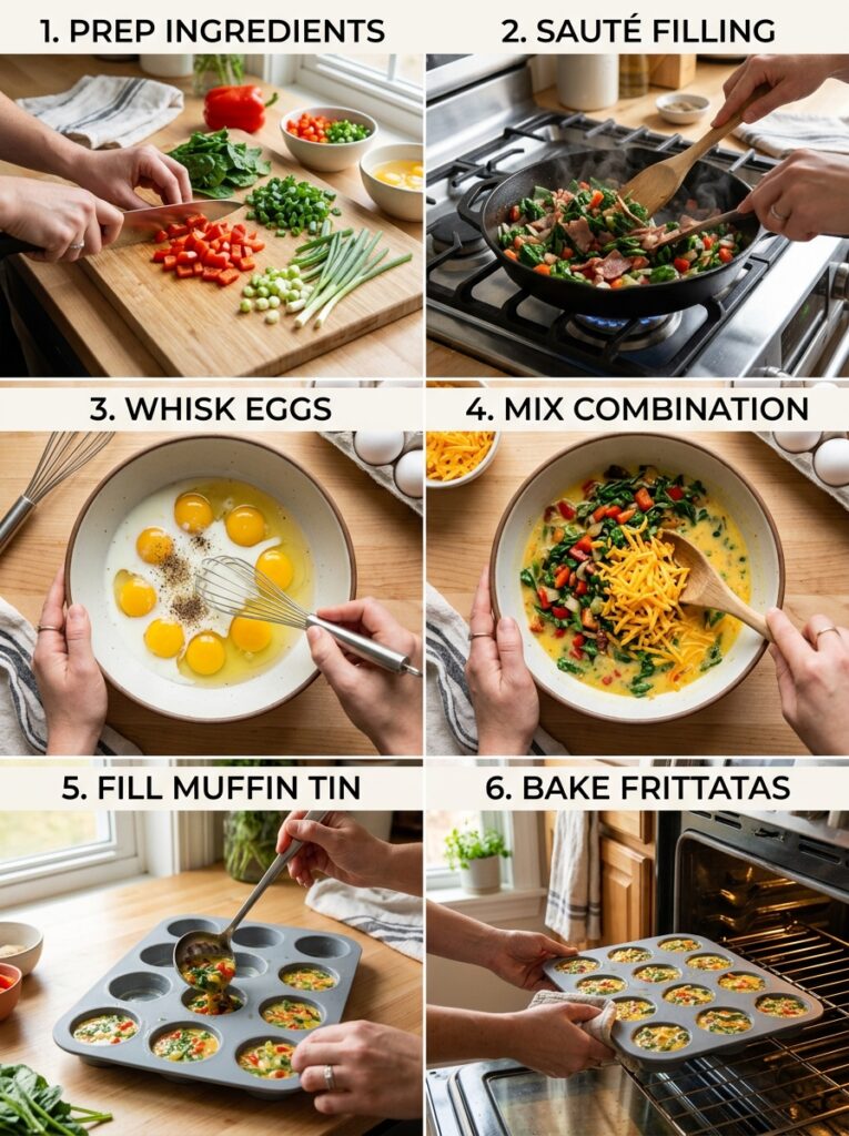High Protein Mini Frittata Muffins 14 Cooking mini frittata muffins st… 202604292035