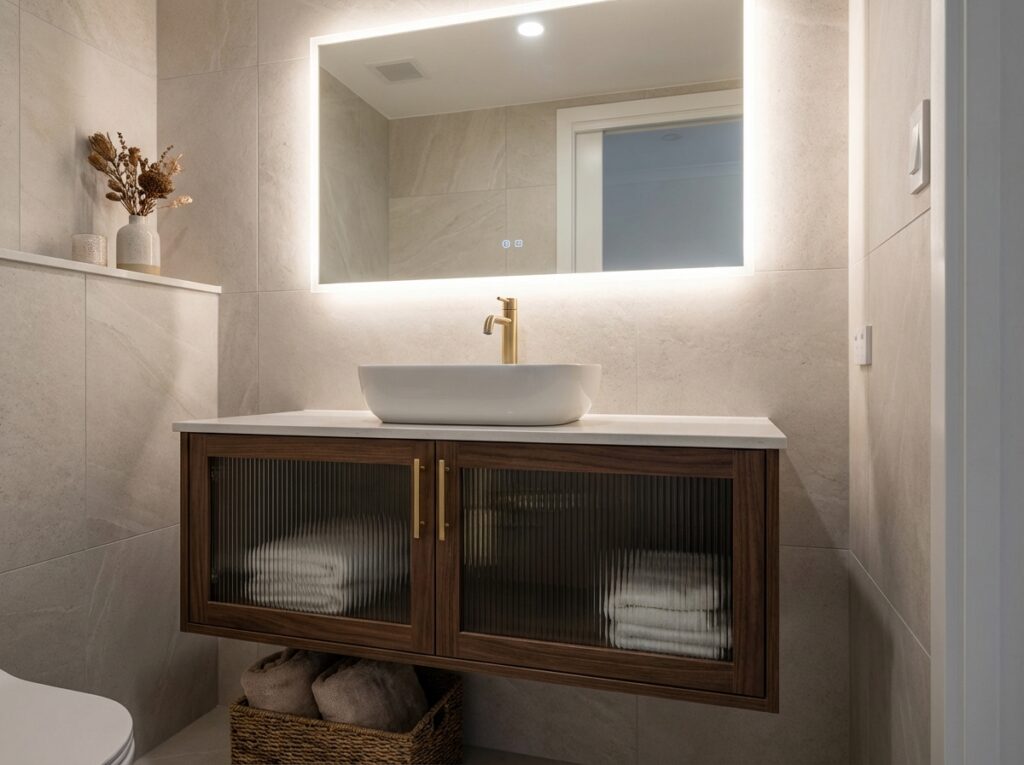 Elegant small bathroom 202604081314