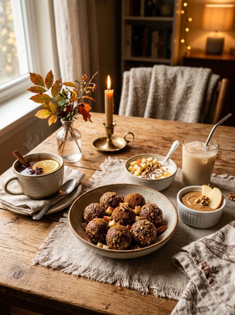 High Protein Apple Cinnamon Energy Balls Recipe 15 Energy balls with side dishes 202604281929