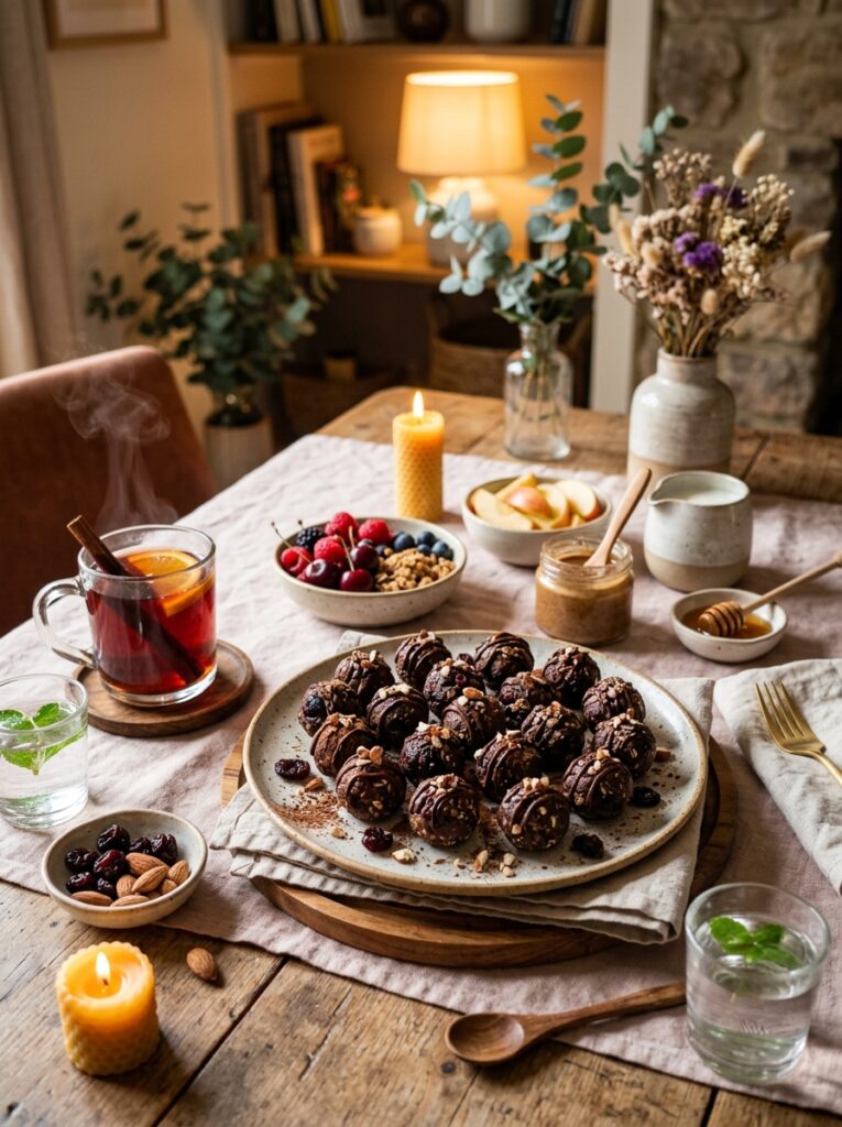 High Protein Cherry Chocolate Energy Balls: Easy Homemade Recipe 15 Energy balls with side dishes 202604292018