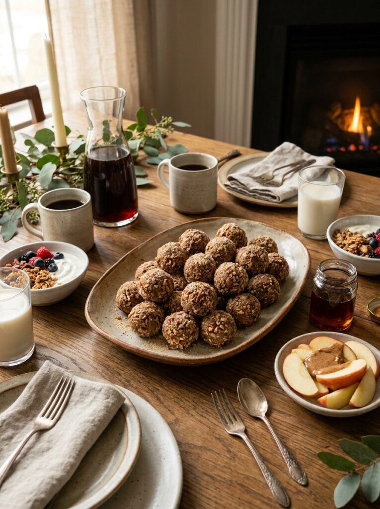 High Protein Maple Pecan Energy Balls: Homemade Energy Bites Recipe 15 Energy balls with side dishes 202605011646