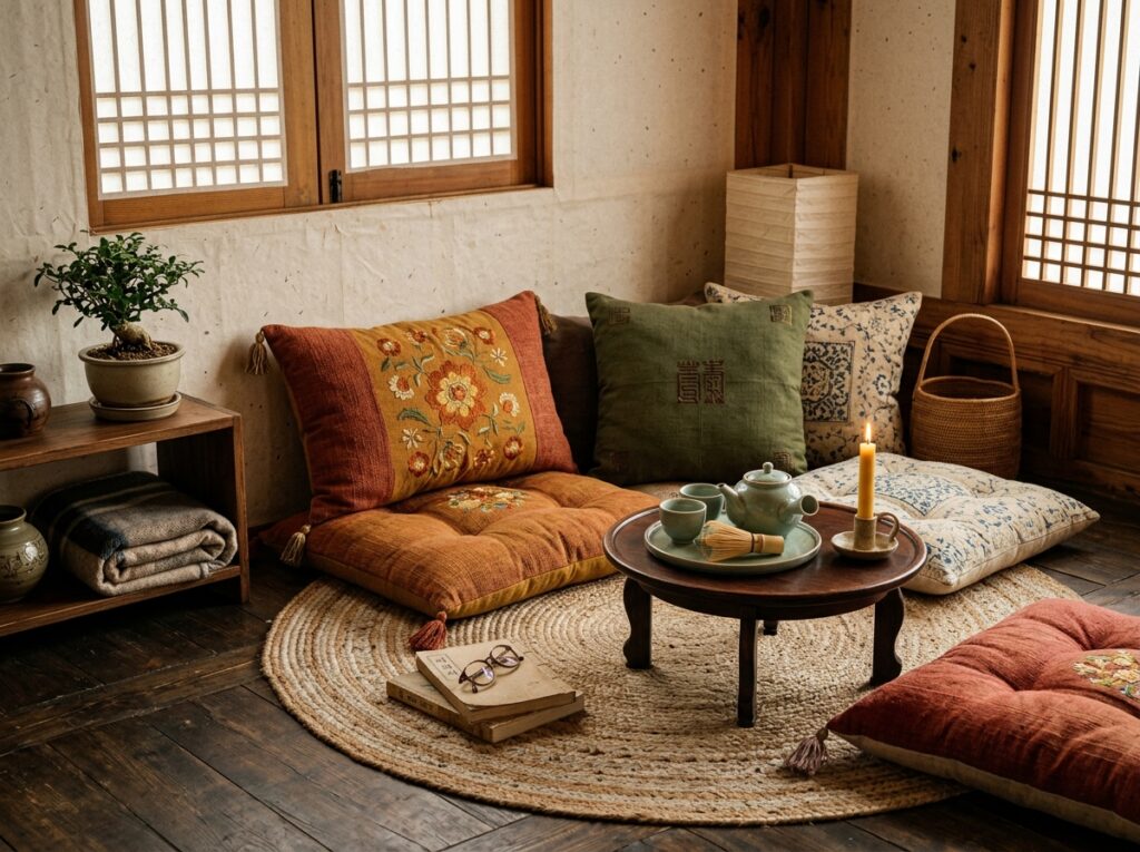 Floor seating corner 202604091332