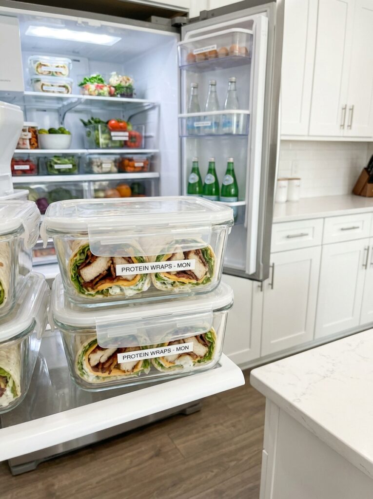 High Protein Chicken Bacon Ranch Wrap 16 Food storage containers 202604242253
