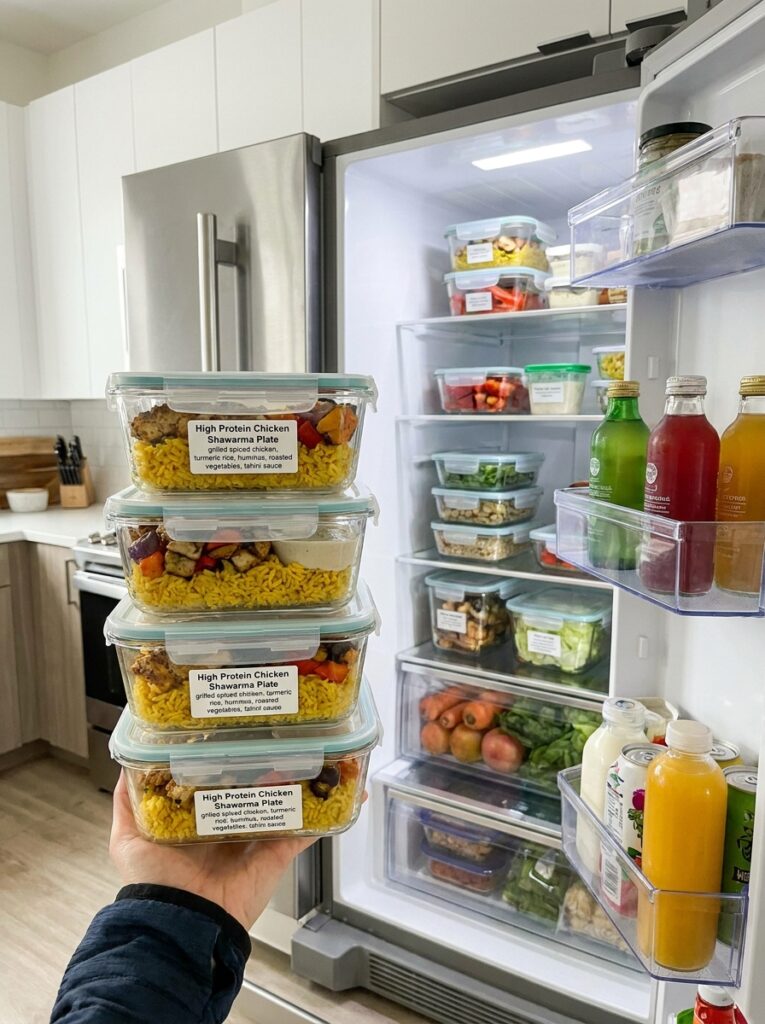 High Protein Chicken Shawarma Plate 16 Food storage containers 202604272136