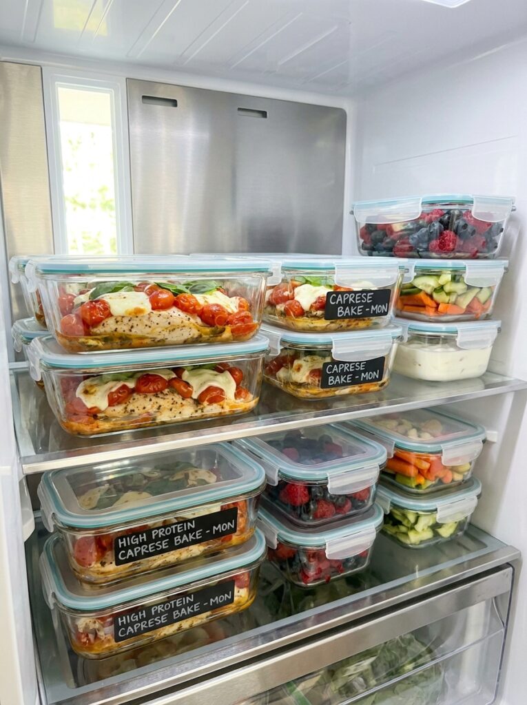 High Protein Caprese Chicken Bake: The Ultimate 30-Minute Dinner 16 Food storage containers with 202605011621