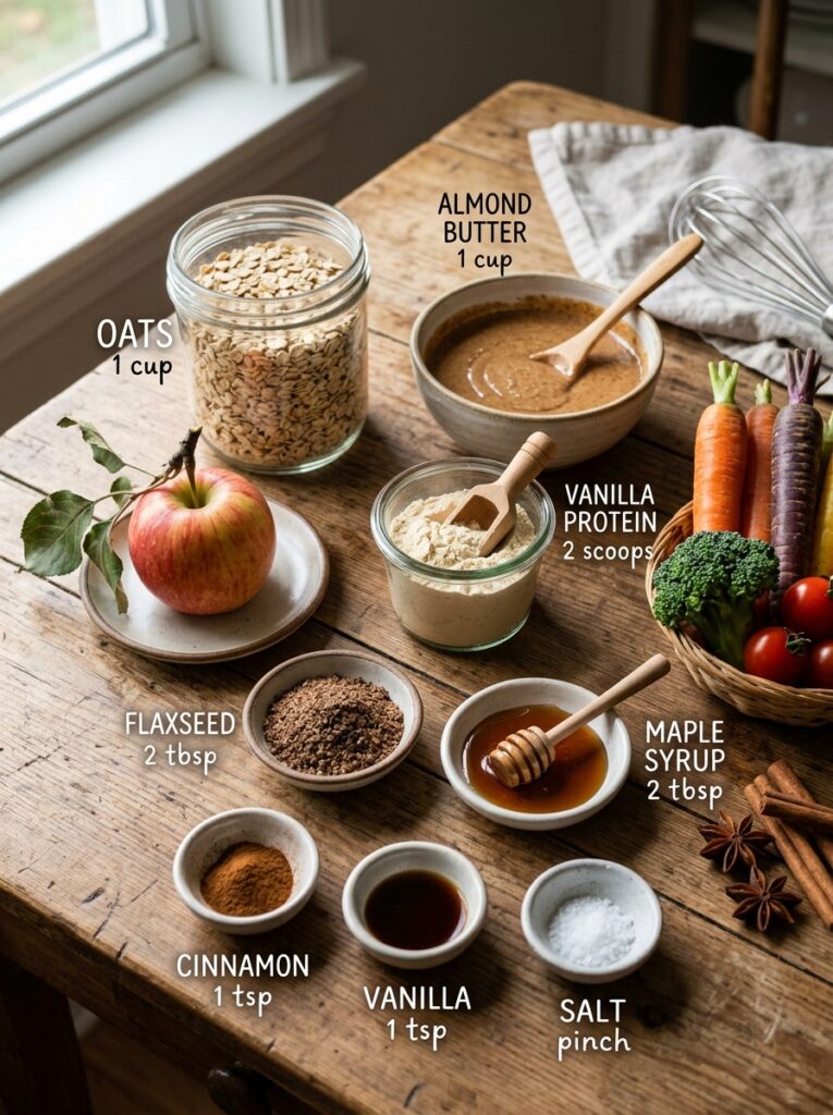 High Protein Apple Cinnamon Energy Balls Recipe 13 Fresh ingredients for energy balls 202604281927